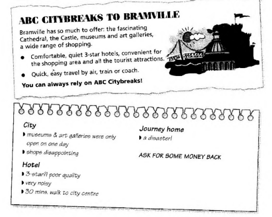 Đề thi FCE Writing Part 1